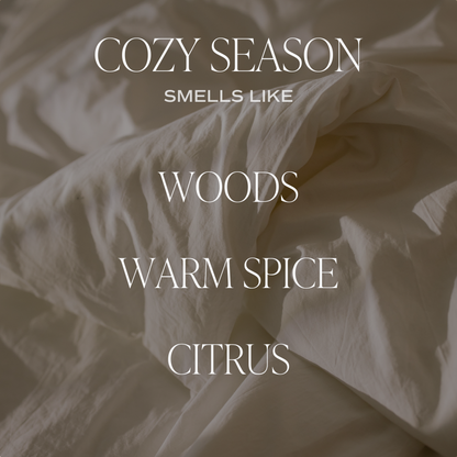 Cozy Season 12 oz Soy Candle - Fall Home Decor & Gifts