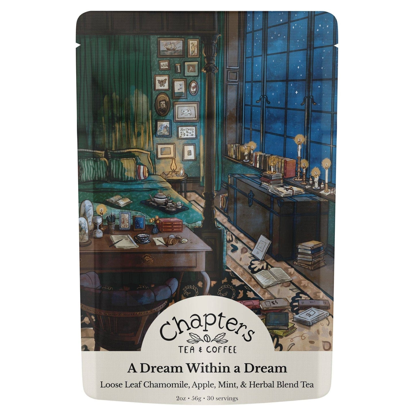 A Dream Within a Dream - Night-Time Wellness Loose Tea | Sleep Aid Blend | Caffeine-Free, Organic, and Vegan