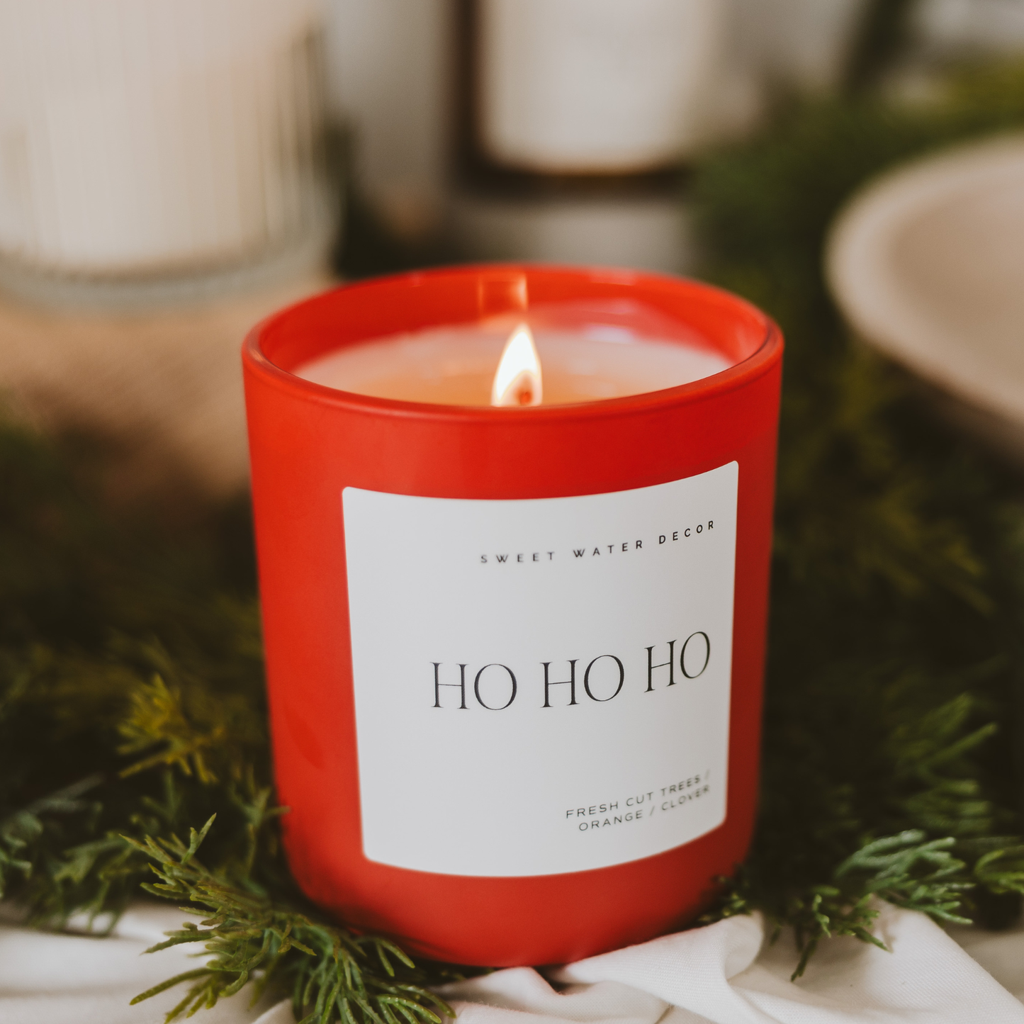 Ho Ho Ho 15 oz Soy Christmas Candle - Christmas Decor & Gifts