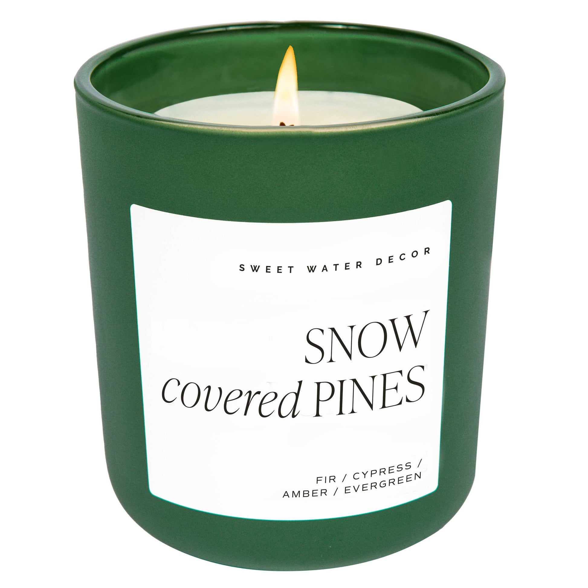 *NEW* Snow Covered Pines 15 oz Soy Holiday Candle, Matte Jar - Christmas Collection