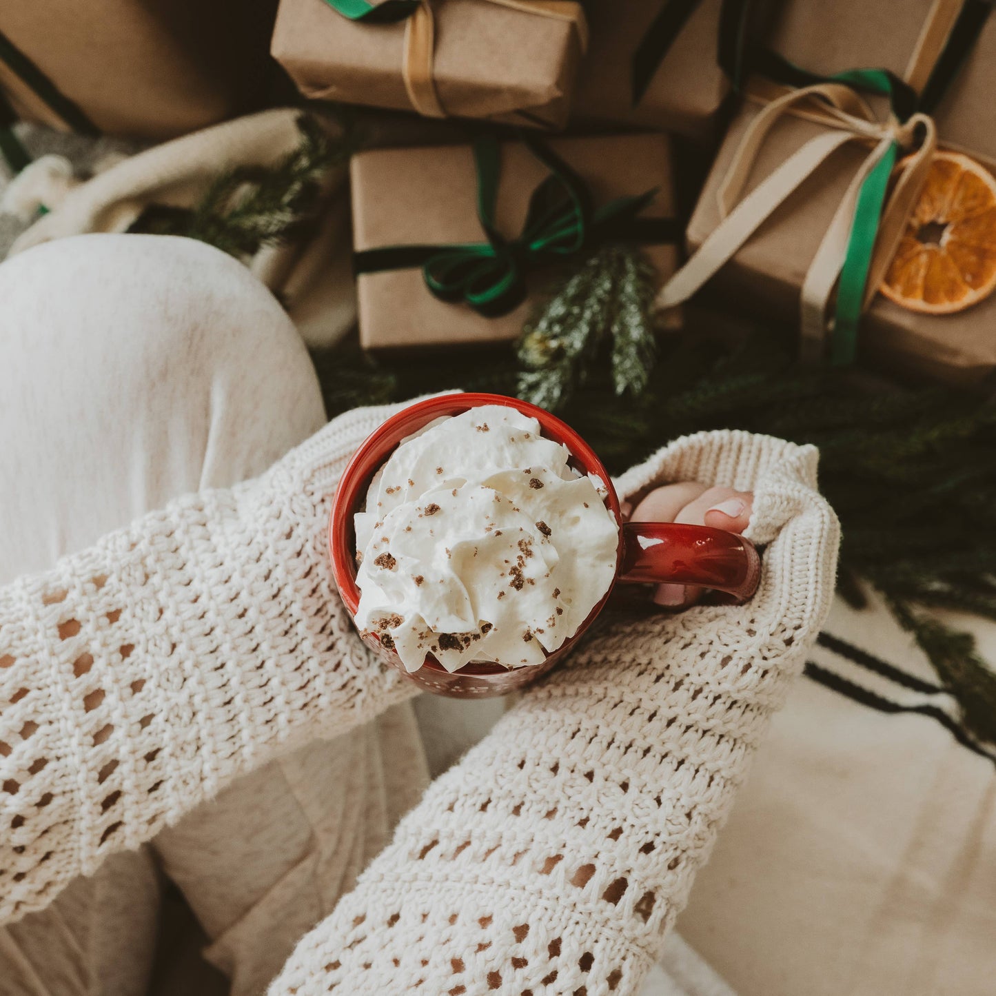 Holiday Cheer Stoneware Coffee Mug 