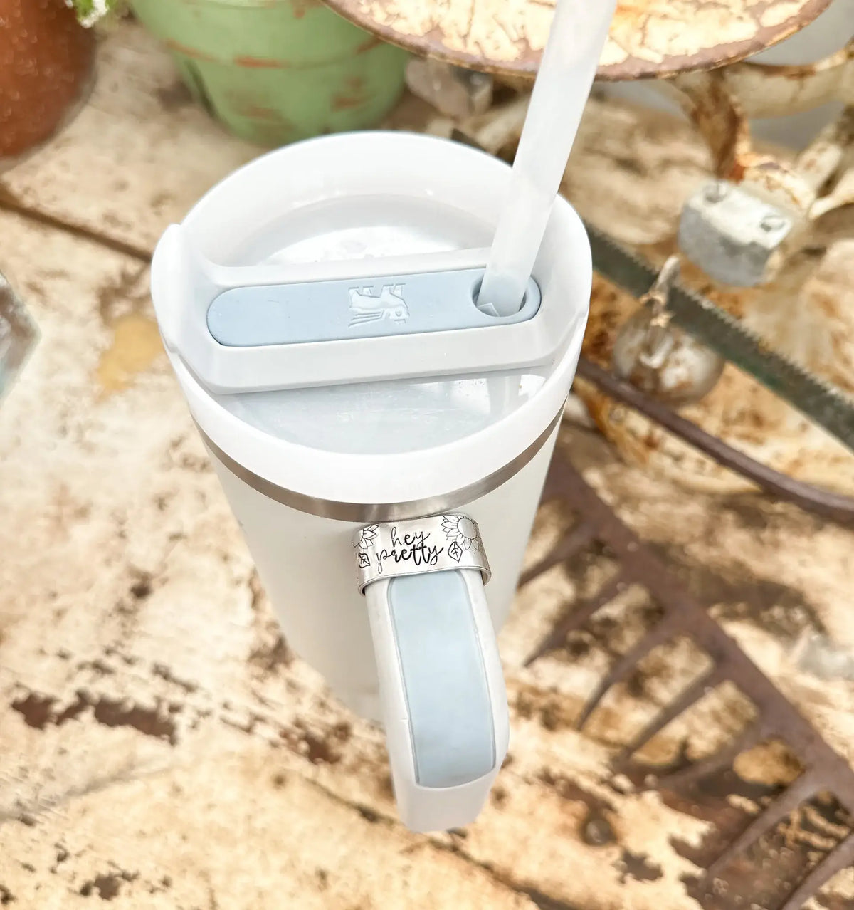 Hey Pretty Stamped Tumbler Cuff Product