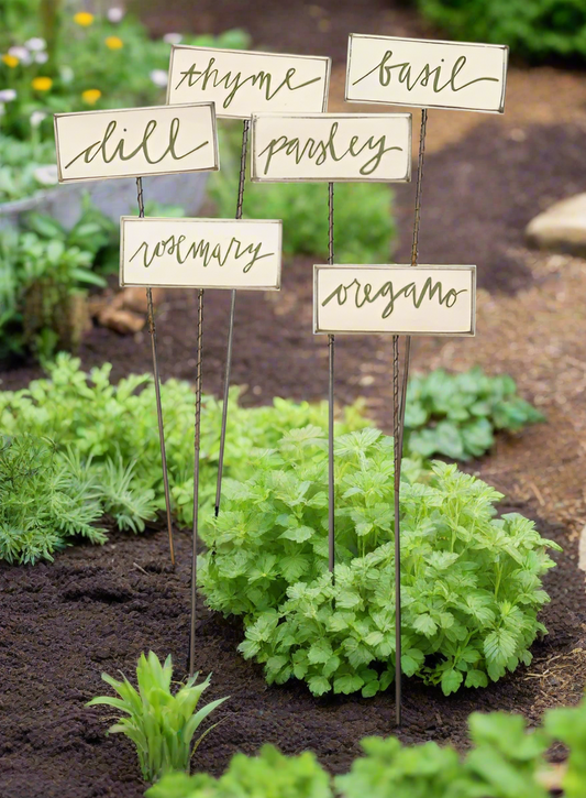 Farmhouse Herb Markers | Garden Chic Herb Markers