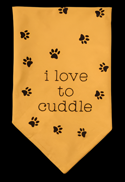 Reversible "Bad Ass / Love to Cuddle" Pet Bandana | Country Pet Collection