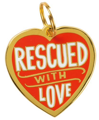 Rescued With Love Pet Collar Charm – Country Pet Collection