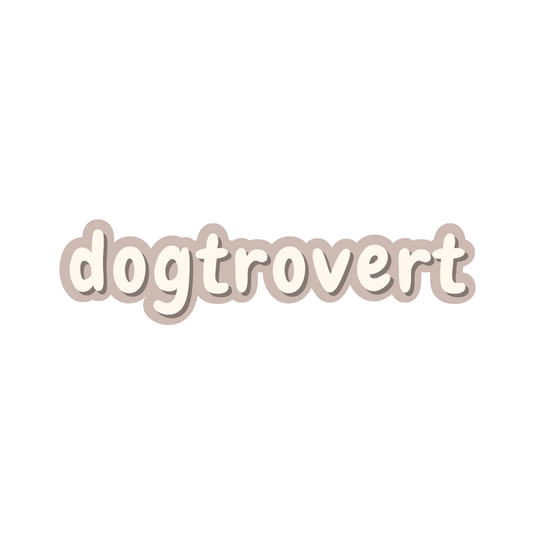 Dogtrovert Sticker | Introverted Dog Lover Sticker | Vinyl, Waterproof